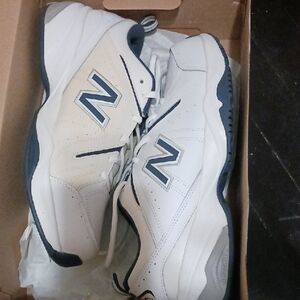New Balance Men's Athletic Shoes in White and Navy